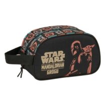 Safta Mandalorian and Grogu Neceser - Adaptable a Carro - Asa de Mano Lateral - 26x15x12cm - Color Negro