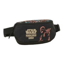 Safta Mandalorian and Grogu Bolsa de Cintura - Cremallera - Cintas Ajustables - Cierre de PVC - 23x14x9cm - Color Negro