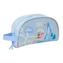 Safta Frozen Neceser - Adaptable a Carro - Asa de Mano Lateral - Bolsillo Interior con Cremallera - 26x16x9cm - Color Azul Pastel