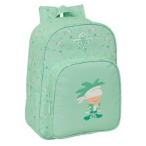 Safta Real Betis Balompie Preescolar Mochila Infantil - Portabotellas - Bolsillo Frontal - Adaptable a Carro - Hombreras Acolchadas - 26x34x11cm - Color Verde