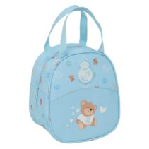 Safta Real Madrid Bolsa Preescolar Isotermica - Asa de Mano - Cremallera - 19x22x14cm - Color Azul