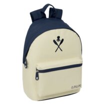 Safta el Pulpo Mochila para Portatiles hasta 14.1" - Bolsillo para Tablet hasta 10.6" - Asa de Mano - Bolsillo Frontal - Acolchada - 31x41x16cm - Color Beige