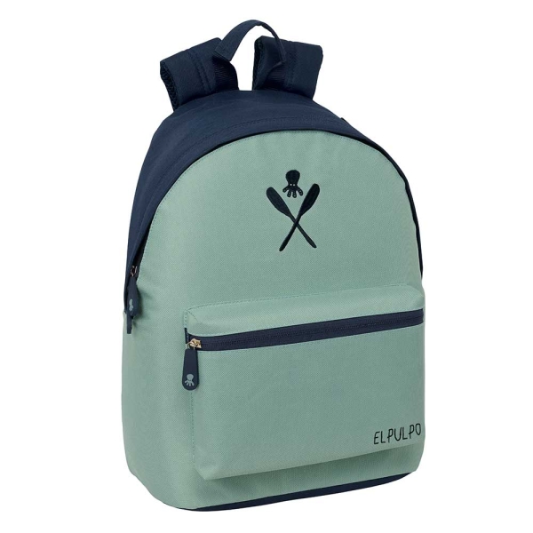 Safta el Pulpo Mochila para Portatiles hasta 14.1" - Bolsillo para Tablet hasta 10.6" - Asa de Mano - Bolsillo Frontal - Acolchada - 31x41x16cm - Color Aguamarina