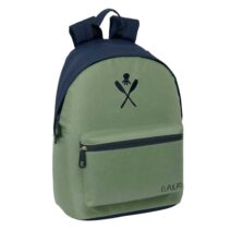 Safta el Pulpo Mochila para Portatiles hasta 14.1" - Bolsillo para Tablet hasta 10.6" - Asa de Mano - Bolsillo Frontal - Acolchada - 31x41x16cm - Color Verde