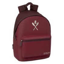 Safta el Pulpo Mochila para Portatiles hasta 14.1" - Bolsillo para Tablet hasta 10.6" - Asa de Mano - Bolsillo Frontal - Acolchada - 31x41x16cm - Color Burdeos