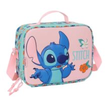 Safta Stitch Bolsa Isotermica Porta Alimentos - Frontal 3D - Cremallera - Bandolera Ajustable - Asa de Mano - 25x19.5x9cm - Color Rosa