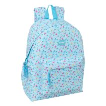 Safta Blackfit8 Petalos Mochila para Portatiles hasta 14.1" - Asa de Mano - Bolsillo Frontal - Acolchada - 31x43x13cm - Color Azul Claro