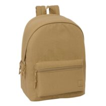 Safta Basic Mochila para Portatiles hasta 15.6" - Antirrobo - Bolsillo para Tablet hasta 11" - Asa de Mano - Conector USB - Acolchada - 31x44x18cm - Color Marron