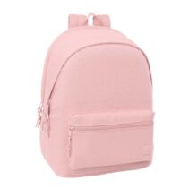 Safta Basic Mochila para Portatiles hasta 15.6" - Antirrobo - Bolsillo para Tablet hasta 11" - Asa de Mano - Conector USB - Acolchada - 31x44x18cm - Color Rosa