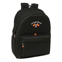 Safta Spagnolo Mochila para Portatiles hasta 15.6" - Antirrobo - Bolsillo para Tablet hasta 11" - Asa de Mano - Conector USB - Acolchada - 31x44x18cm - Color Negro