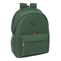 Safta Spagnolo Mochila para Portatiles hasta 15.6" - Antirrobo - Bolsillo para Tablet hasta 11" - Asa de Mano - Conector USB - Acolchada - 31x44x18cm - Color Verde Oscuro