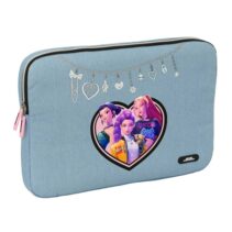 Safta K-Pop Demon Hunters Huntr/X Funda para Portatil hasta 15.6" - Interior Acolchado - Cremallera con Doble Cursor - 39.5x27.5x3.5cm - Color Azul Claro