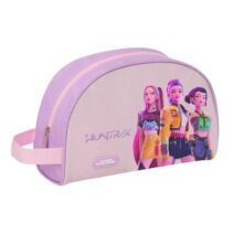 Safta K-Pop Demon Hunters Iconic Neceser - Adaptable a Carro - Asa de Mano Lateral - Bolsillo Interior con Cremallera - 28x18x10cm - Color Lavanda