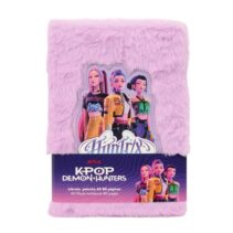 Safta K-Pop Demon Hunters Energy Bloc de Notas - Formato A5 - Tapas de Peluche - 80 Paginas - 21x14.8cm - Color Lavanda