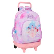 Safta K-Pop Demon Hunters Artist Mochila con Carro - Extraible - 33L - Portabotellas - Tarjeta de Identificacion Personal - Doble Tirador - Asa de Mano - Bolsillo Frontal - 33x45x22cm - Multicolor