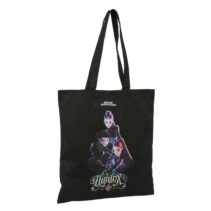 Safta K-Pop Demon Hunters Warriors Tote Bag Bolsa de Tela - Asas de Mano - 38x42cm - Color Negro