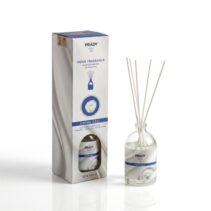 Prady Ambientador Mikado Crema Azul - Frasco de Cristal 100ml y Varitas Difusoras
