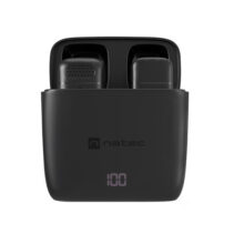 Natec Hopper Lavalier Microfono Inalambrico Conector USB-C - Alta Sensibilidad - Frecuencia Hasta 48 kHz