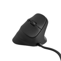 Natec Crake 2 Pro Raton Optico Vertical - 12.800 dpi - Programable - Ergonomico - Ilumincacion RGB Personalizable - Color negro