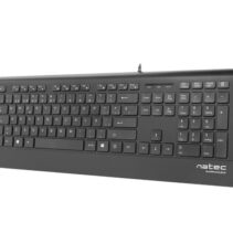 Natec Barracuda Teclado Slim - 104 Teclas Membrana - Color Negro