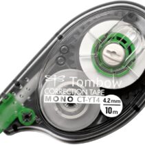 Tombow Mono YT Cinta Correctora - 4.2mm x 10m - Presentado en Blister - PET Resistente al Desgarro - Secado Inmediato - Color Transparente