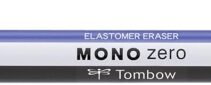 Tombow Mono Zero Portagomas - Punta Rectangular de 2.5x5mm - Capuchon de Proteccion - Mecanismo de Giro - Libre de PVC y Latex - Color Blanco