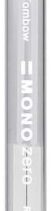 Tombow Mono Zero Recambios para Portagomas - Punta Rectangular de 2.5x5mm - Presentacion en Tubo con 2 Gomas - Libre de PVC y Latex - Color Blanco