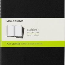 Moleskine Cahier Pack de 3 Libretas - Papel Marfil Liso - 70g/m2 - Esquinas Redondeadas - Solapa para Notas Sueltas - Costuras Visibles en el Lomo - 13x21cm - Color Negro