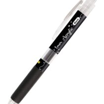 Online Boligrafo Retractil - Tinta Acrilica - Punta Fina de 1mm - Color Negro