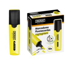 Ingraf Long-Life Marcador Fluorescente - Punta Biselada - Trazo 2-5mm - Tinta Base de Agua - Color Amarillo