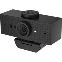 HP 625 Webcam Full HD 1080p - Autofoco - Correccion Automatica de Luz y Color - Campo de Vision 85° - Doble Microfono con Reduccion de Ruido - Giro 360° y Inclinacion 15° - Cubierta de Privacidad - Color Negro
