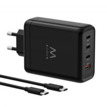 Ewent EW1337 Cargador GAN 140W - 3xUSB-C PD3.1