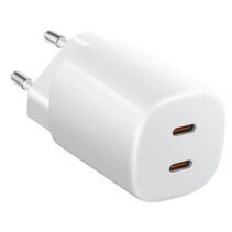 Xiaomi 45W Nano  Turbo Charging Power Adapter Cargador GAN de Pared para Smartphone - 2xUSB-C - Carga Rapida - Color Blanco