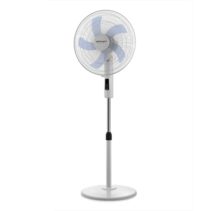 Orbegozo SF 1240 Ventilador de Pie - 3 Velocidades - 45W - Gran Caudal de Aire - Funcion Oscilante - Cabezal Inclinable - Altura Regulable - Panel Tactil - Temporizador Hasta 12 Horas - Mando a Distancia - Color Blanco