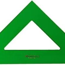 Faber-Castell Escuadra Tecnica 16cm - Sin Graduacion - Color Verde Transparente