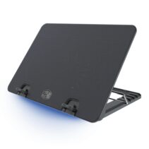 Cooler Master Ergo Stand IV Base de Refrigeracion para Portatil hasta 17" - 1 Ventilador Silencioso - 5 Niveles de Inclinacion - Tira Led Azul
