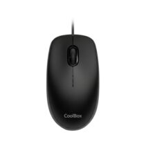 Coolbox U01 Raton USB - Ambidiestro - 1600 DPI - Sensor Optico - Color Negro