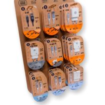 TechOneTech Expositor de 27 Cables y Cargadores para Smartphone - Unidades Surtidas