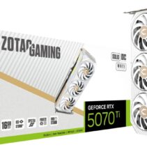 Zotac GeForce RTX 5070 TI  Tarjeta Grafica SOLID CORE OC 16GB WHITE GDDR7 HDMI