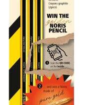 Staedtler Noris Pack con 3 Lapices de Grafito Hexagonal HB - Mina Ultrarresistente de 2mm - Madera de Bosques Sostenibles