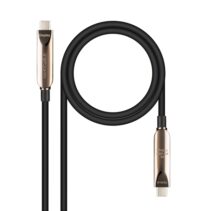 Nanocable Cable USB-C 3.2 Gen2x1 AOC - 60W 3A PD 10Gbps 8K@60Hz - 10m - Color Negro