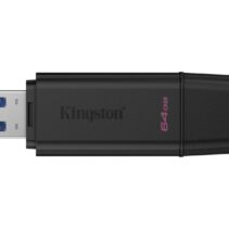 Kingston DataTraveler Exodia Memoria USB 64GB - USB 3.2 Gen 1 - Con Tapa - Enganche para Llavero - Color Negro (Pendrive)
