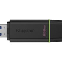 Kingston DataTraveler Exodia Memoria USB 256GB - USB 3.2 Gen 1 - Con Tapa - Enganche para Llavero - Color Negro (Pendrive)