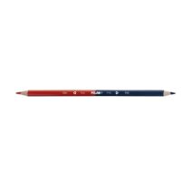Milan Lapiz Bicolor Rojo y Azul - Mina Ø 2.9mm - Triangular - Resistente a la Rotura