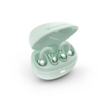 Energy Sistem StreetPods Auriculares Open Sound - True Wireless Stereo - Bluetooth 6.0 - Hasta 20 Autonomia - Microfono y Asistente de Voz Integrado - Diseño Curved-Fit Tipo Pendiente - Color Verde