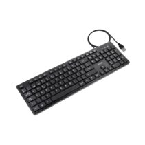 Tooq TQK-2003-B Teclado USB - Teclas Silenciosas - Cable 1.35m - Disposicion QWERTY ES - Color Negro