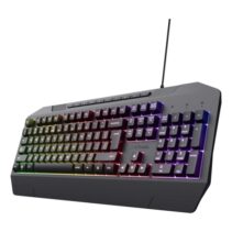 Trust Gaming GXT 836 Evocx Teclado Gaming USB - 12 Teclas Multimedia - Antighosting - Iluminacion LED - Color Negro