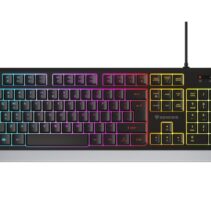 Genesis Rhod 300 Teclado Gaming Membrana - RGB - Anti-ghosting - Teclas Multimedia - Disposicion Portuguesa - Color Negro