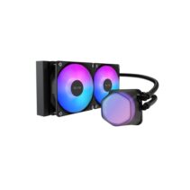 Cooler Master EliteLiquid 240 ARGB Kit de Refrigeracion Liquida - Ventiladores Preinstalados - Color Negro