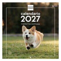 Finocam Cachorros Calendario de Pared - 16 Meses 26/27 - Mes Vista - 300x300mm - Papel de 170g/m2 - Imagenes Tematicas Surtidas - Espacio para Notas
